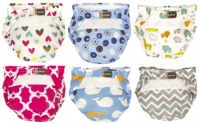 Kushies Ultra-Lite All-In-One Form-Fitted Washable Cloth Diapers - 533551
