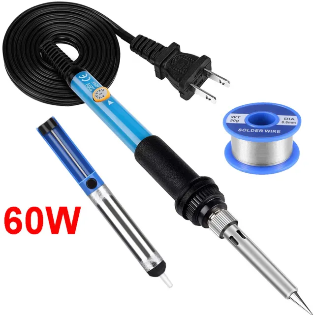 Electric Soldering Iron Gun With FLUX 2% Solder Wire Tin Wire Lead Free 50g 60W 2