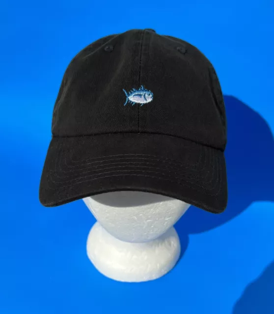 SOUTHERN TIDE Adjustable L NEW Mens BLACK Hat Mini Skipjack Embroidered Logo NWT