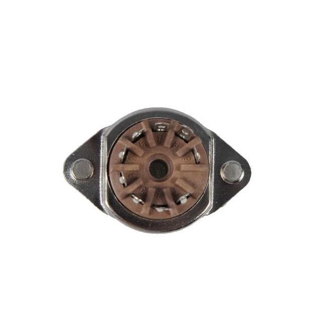 9pin Belton Tube Socket Bottom Mount for 12AX7 EL84 12AX7 12AU7 ECC82 ECC83 2pcs