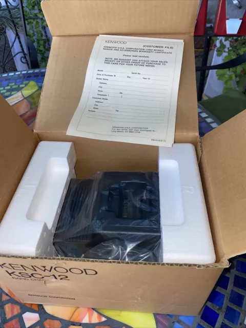 Kenwood Radio Charger KSC-12 Rapid Charger New for TK-190 TK-280 TK-290 TK-380