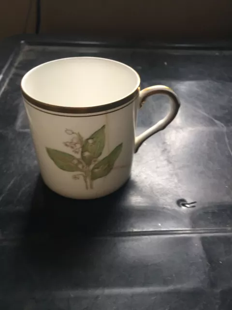 Royal Worcester Lily Of Valley Design Coffee Cup - Damaged