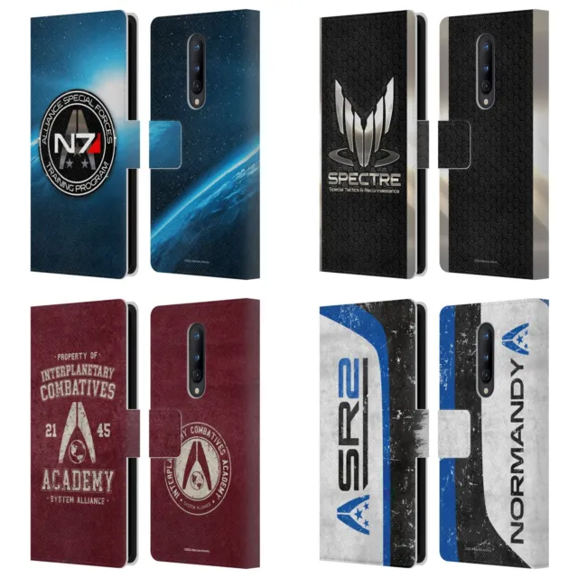 Ea Bioware Mass Effect 3 Badges And Logos Leather Book Case For Oneplus Phones