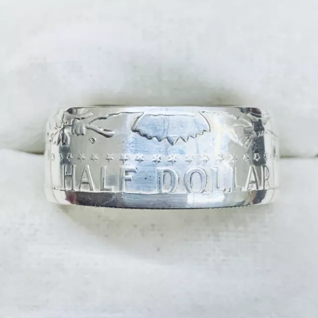1964 Kennedy Half Dollar Silver USA Coin Ring Band Size 10 Liberty United States