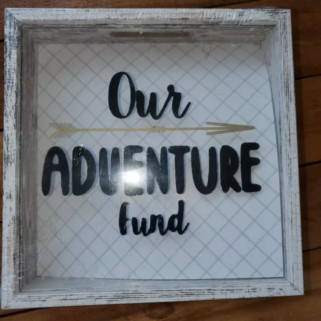 Our Adventure Fund Savings Bank with World Map - New - Mainstays Tabletop  Fund