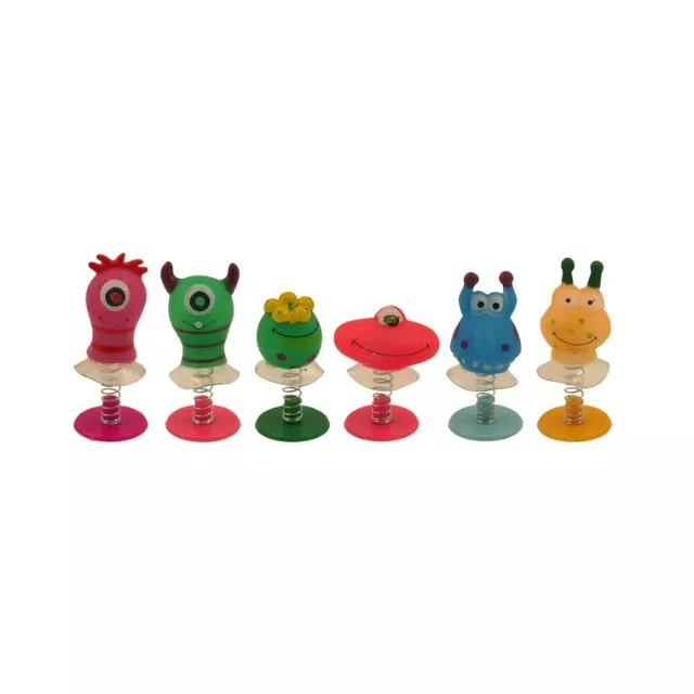 Monster / Alien Jump Up Party Bag Filler Toy multicoloured spring game