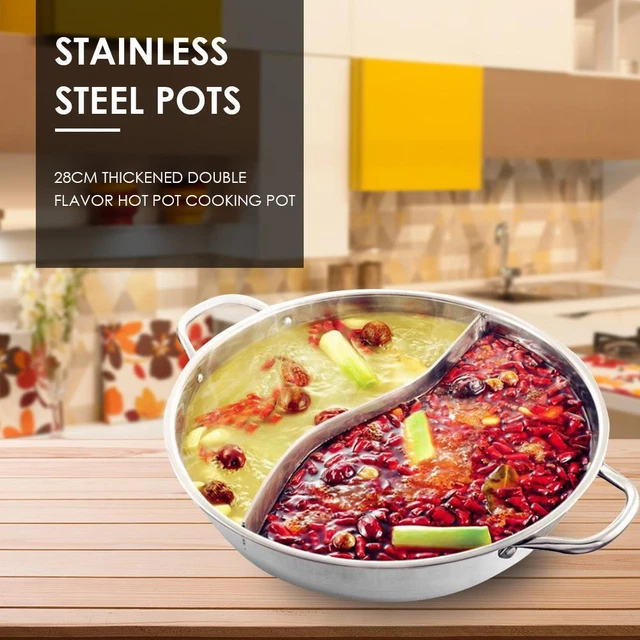 Pentole da cucina zuppa in acciaio inox stock da cucina pentole mandarino anatra -d
