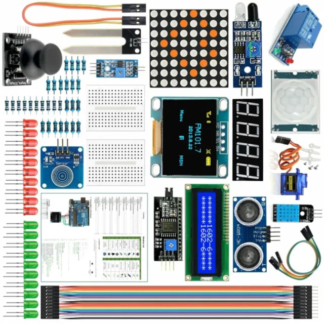 Qualit�� superiore per Arduino Project Starter Kit UNO R3 Nano V3 0 Mega 2560 85
