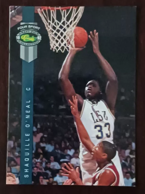 1992 Classic Four Sport  - SHAQUILLE O'NEAL #1 LSU Rookie