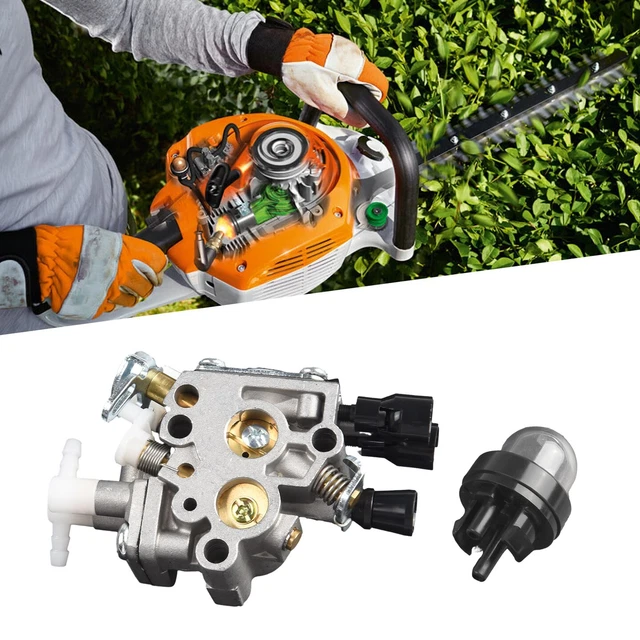Carburateur Et Poire D'amorçage Pour Taille-haie Stihl HS46 Et HS56 - Remplace C1T S195E
