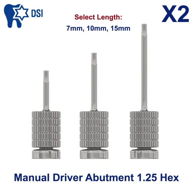 thumbnail image 2 of Lokator Attachment Titanium Extra Soft Set - Dental Fixture Adapter Head (Int Hex) 2 of 3