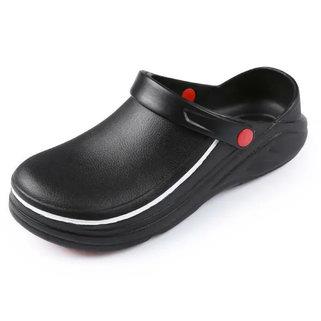 Non-slip Chef Shoes Mens Womens Kitchen Safety Shoes Slip Resistant Slipper UK