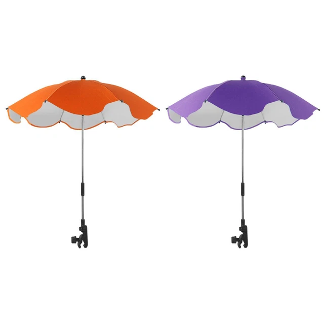 Adjustable Clamp on Umbrella Sun Shade Pram Pushchair