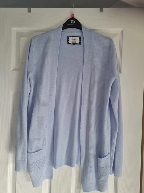 LADIES MAINE PURPLE Ultrasoft Knitwear Open Cardigan Size 12 2.00