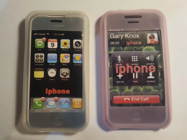 Funda de silicona, piel, goma, funda para Apple iphone 2g - 1ª generación (A1203)