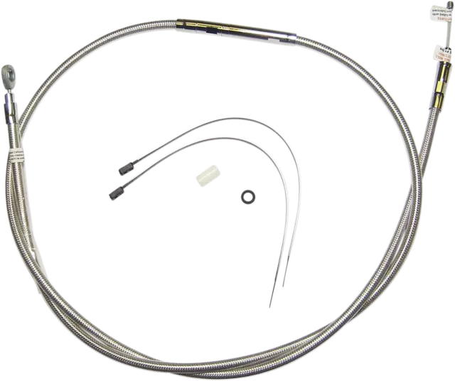 Mg High-Efficiency Braided Clutch Cable SS 60.6875in. 32 HD Dyna Low Rider 93-98