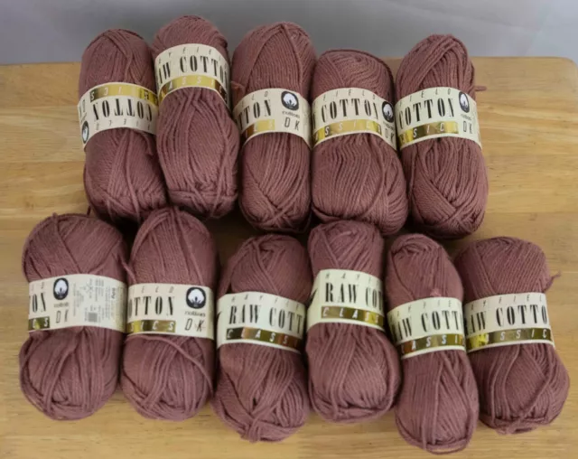 11 New Balls of HAYFIELDS 50g Raw Cotton DK wool