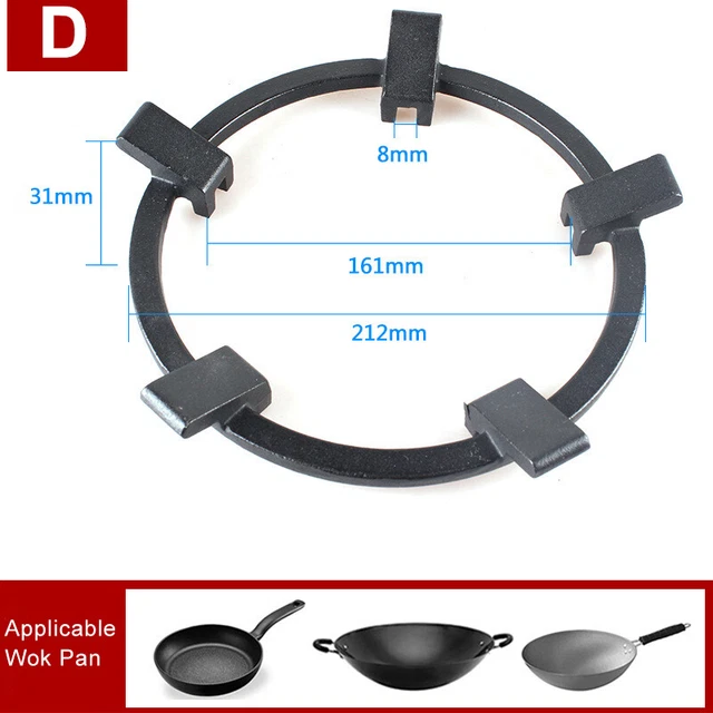 Wok Stands Iron Wok Pan Support Rack For Burners Hobs Kitchen Tool Accessori-tz