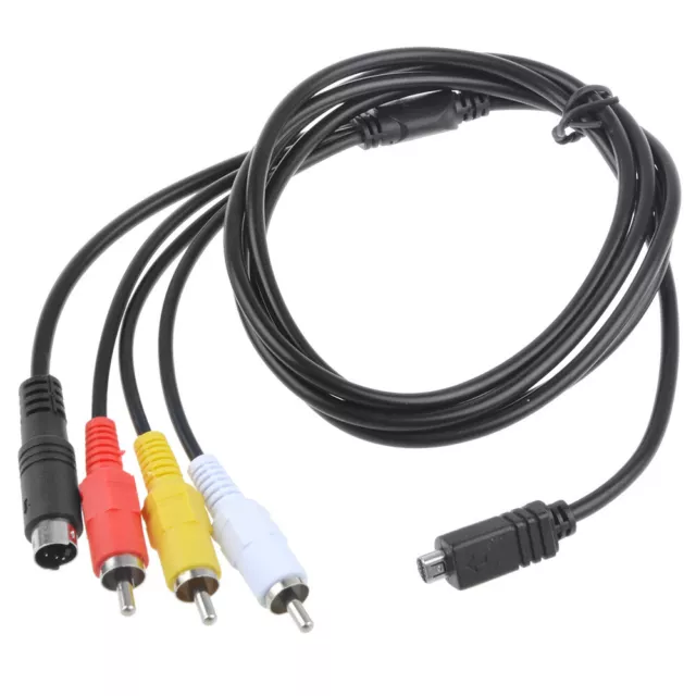 AV A/V Audio Video TV Cable Cord Lead RCA for Sony Handycam DCR-SR42 Camcorder 3