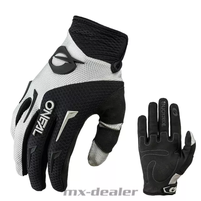 ONeal Element Handschuhe Grau MTB MX Motocross Cross Enduro Quad Supermoto DH