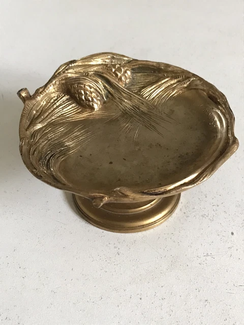 ANCIEN VIDE POCHE Baguier Bronze Souris Époque Art