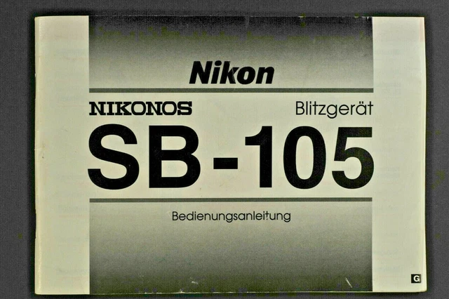 Nikon Nikonos SB-105 Bedienungsanleitung  (D)