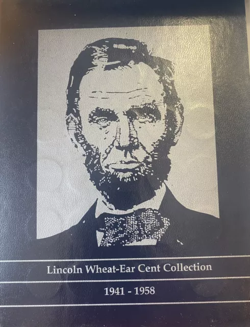 1941-1958 Lincoln cent used folder 51 coins all mints years circ/unc mix LWA3