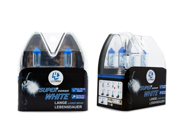 Ampoules Halogènes H7 55W 8500K Blanc Xenon - 2Pièces Pour Voiture, Homologuées E