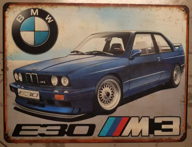 plaque métal vintage BMW SERVICE  TOFMOBILE - Plaque métal vintage