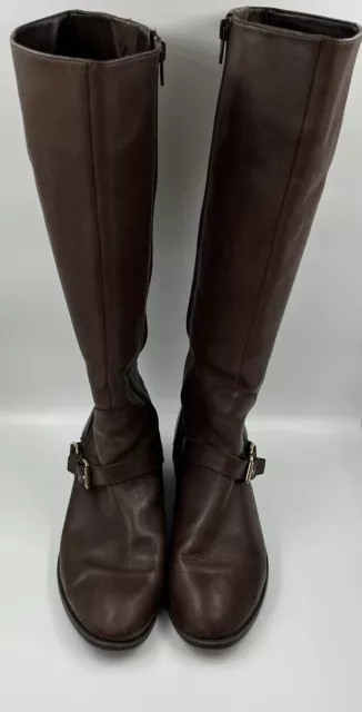 Ralph Lauren Women’s Mila Riding Boot Tall Brown Leather 8B EUC