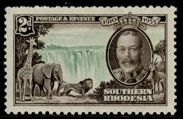 SOUTHERN RHODESIA GV SG32, 2d emerald & sepia, M MINT.