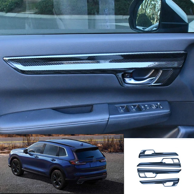 FOR HONDA CRV CRV 20232024 Carbon Fiber Steel Inner Door Panel Cover