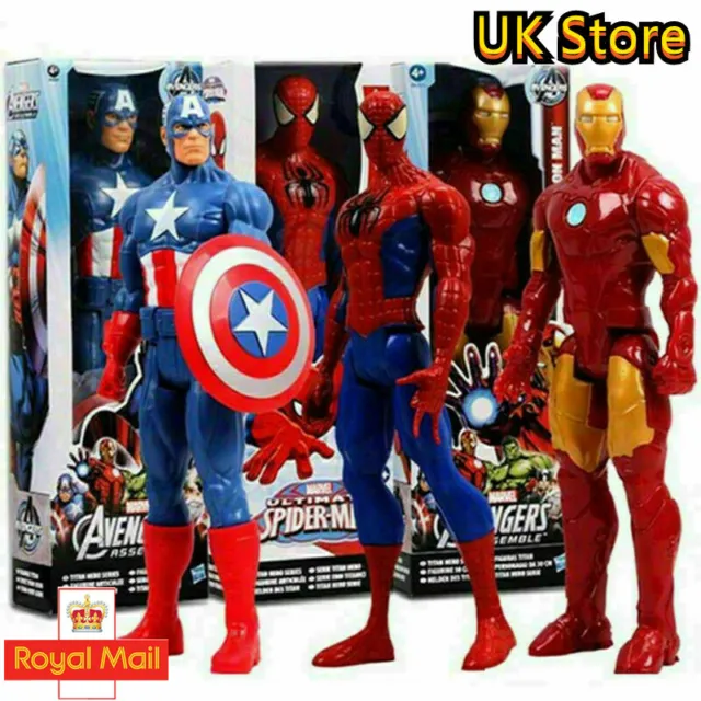 12" Marvel Avengers Iron-man Spiderman Action Figures Super Hero Toys Kids Gifts