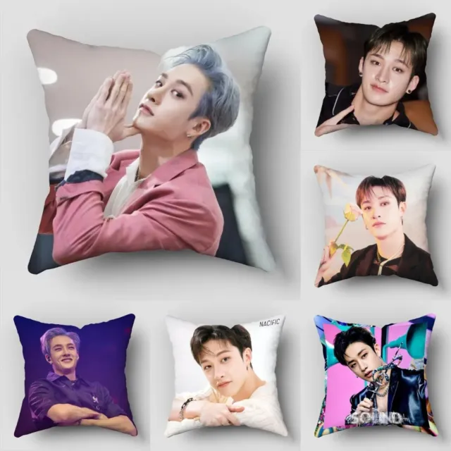 Bang Chan Pillow Case Kpop Stray Kids Birthday Photo Customized Christmas Gift