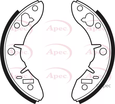 Brake Shoes Set fits RELIANT RIALTO 85 Front 94 to 95 85H GBS702 RTGBS6127 Apec