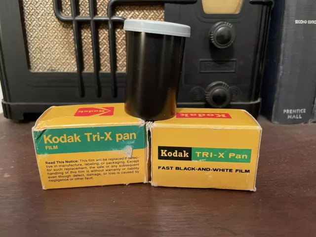 Vintage/Expired Kodak Tri-x Pan 35mm Black & White Film 3 Rolls