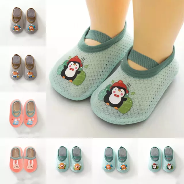Girls Baby Boys Toddler Slippers Cotton Socks Soft Sole Shoes  Anti-Slip Size UK