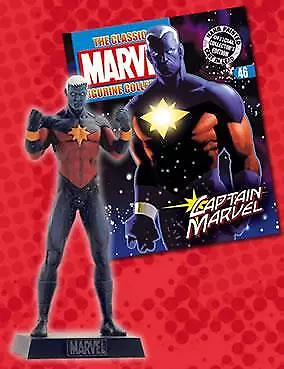 Eaglemoss Classic Marvel Figurine Collection Magazine & Figure 46 Captain Marvel