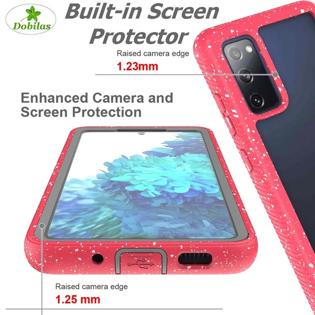 For Samsung S20FE 4G/5G Case Shockproof with Built-in Screen Protector Full Body