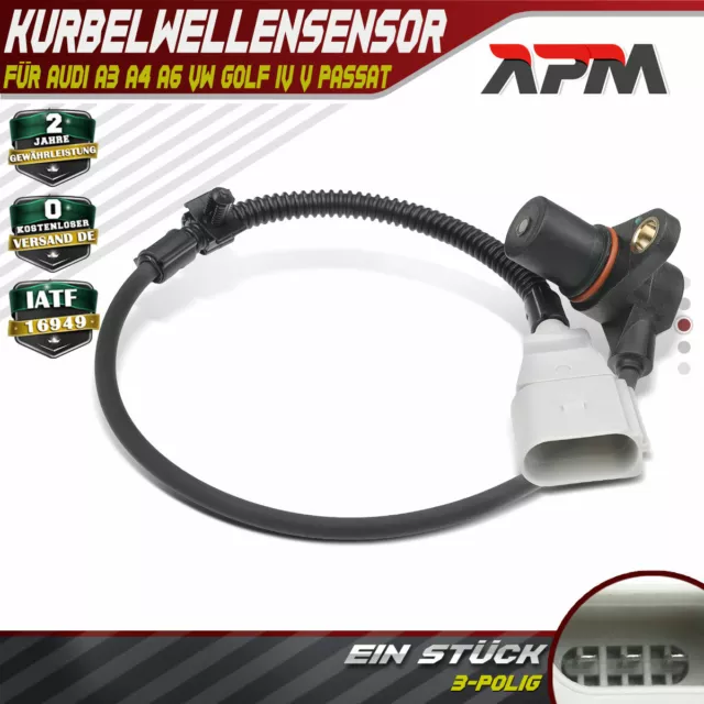 Impulsgeber Kurbelwelle Kurbelwellensensor für Audi A3 A4 A6 VW Golf IV V Passat