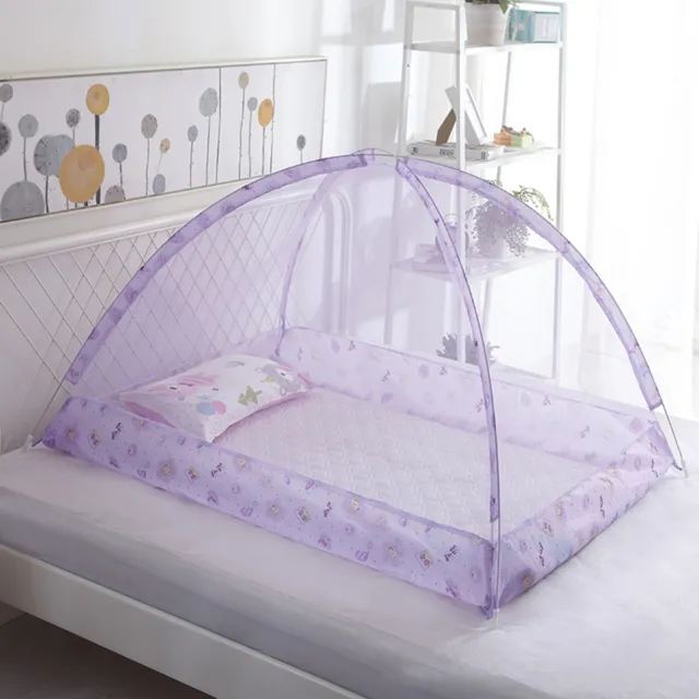 Cortina de cama suave con diseño de yurta antimosquitos sin fondo para mosquiteros