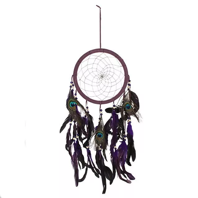 Peacock Feather Dreamcatcher Spiritual Boho Wall Hanging Dream Catcher