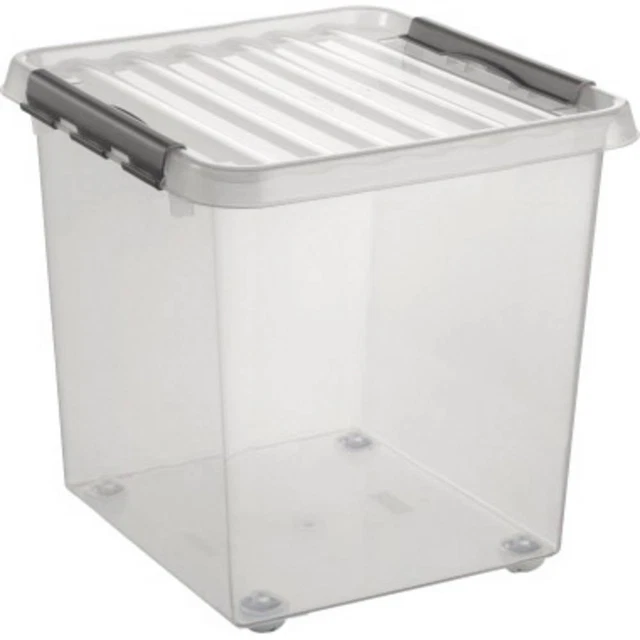 Helit Contenitore multiuso Q-line Trasparente 38 l (L x A x P) 400 x 400 x 400