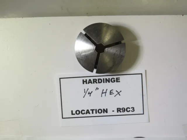 1/4" Hex Hardinge Collet With Id Threads - Lot # R9C3