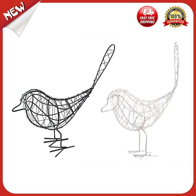 es Nordic Style Bird Figurines Handmade Wrought Iron Bird Statues Home Decoratio