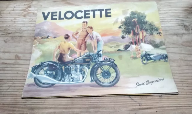 Velocette Motorcycle Original Sales Brochure 1936