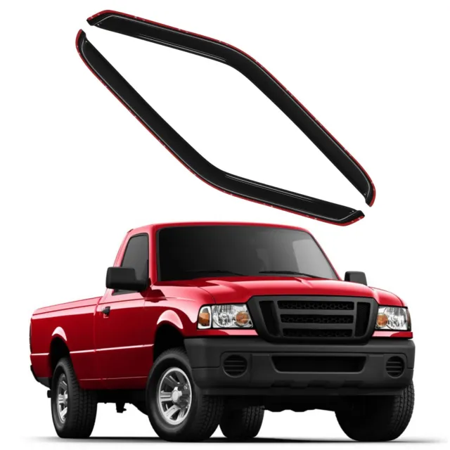 In Channel Window Visor Vent Rain Shades Guard Deflectors For 93-11 Ford Ranger