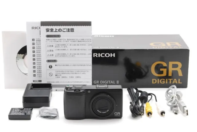 [MINT+++ in Box] RICOH GR Digital II  10.1MP Black  Camera FROM JAPAN