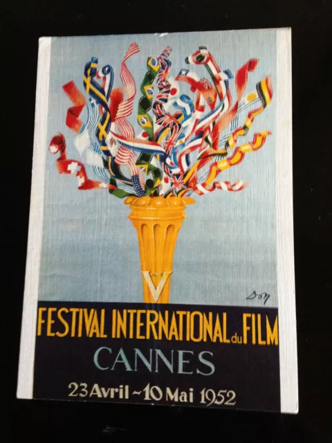 Carte Postale Cp Cinema  Affiche Film Festival Cannes Mai 1952/Don/ Cigogne A90