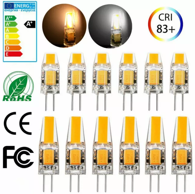 G4 LED COB 12V Licht Birne Silicia Leuchtmittel Stecksockellampe Mini Lampe lot